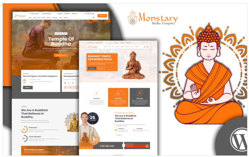 Monstary Buddhism Shrine Bodhisattvas Woocommerce Theme