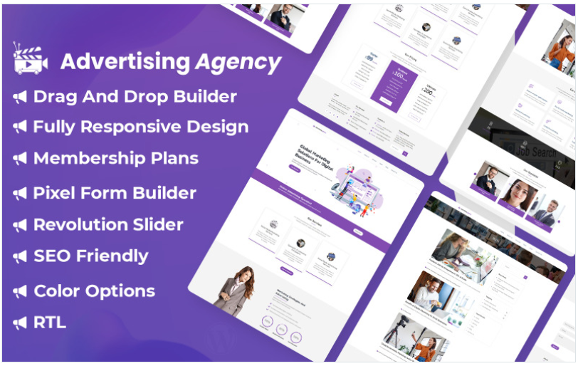 Product Image - Online Advertising Agency WordPress Theme