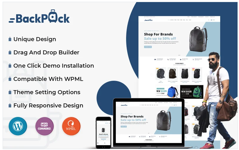 Backpack Store WooCommerce Theme