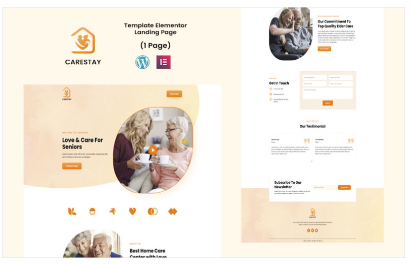 Carestay - Home Care Services Elementor Template(m)