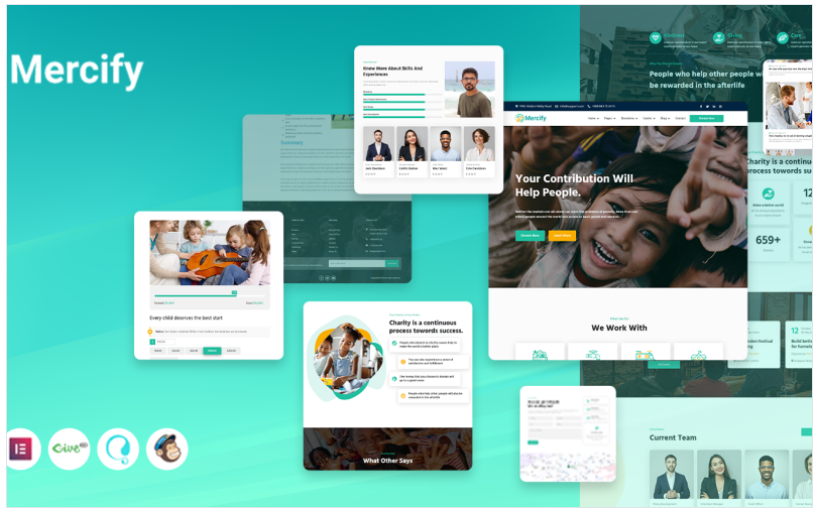 Product Image - Mercify – Nonprofit, Charity, Donation and Fundraising WordPress Theme