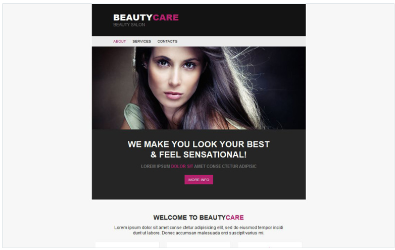 Beauty Salon Newsletter Template