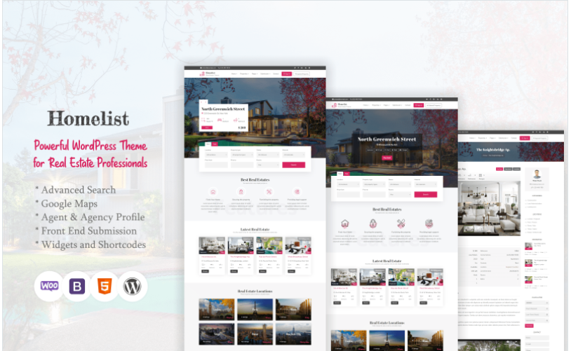 Product Image - Homelist – Real Estate WordPress Theme Product Image - Homelist – Real Estate WordPress Theme
