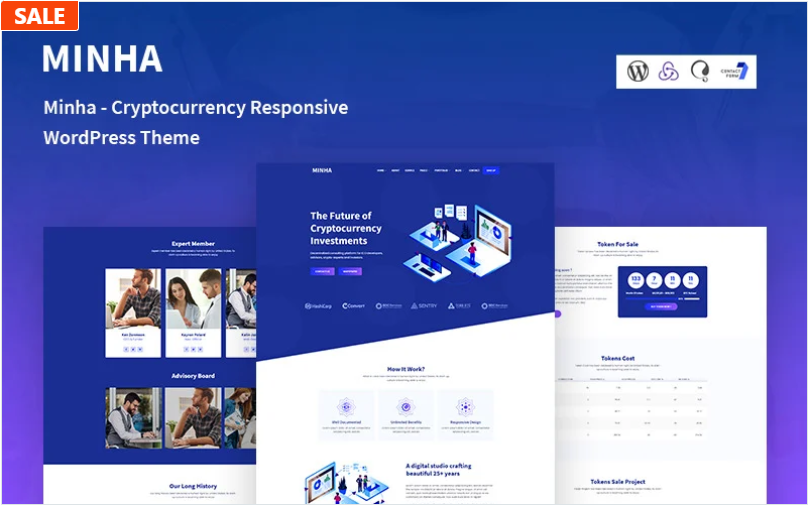 Minha - Cryptocurrency Responsive WordPress Theme