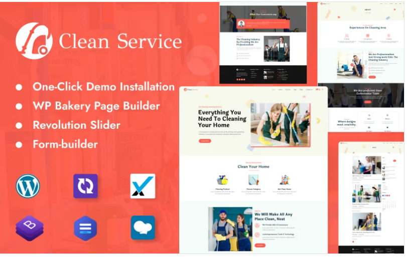 Product Image - Cleener – Cleaning Services WordPress Theme