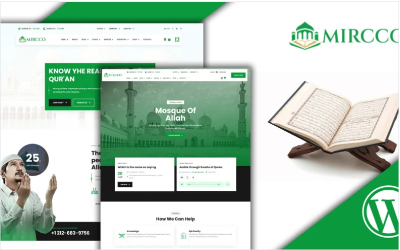 Product Image - Mircco Islamic Center And Mosque WordPress Theme
