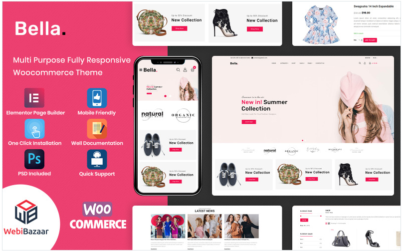 Bella - Fashion eCommerce Store WooCommerce Theme
