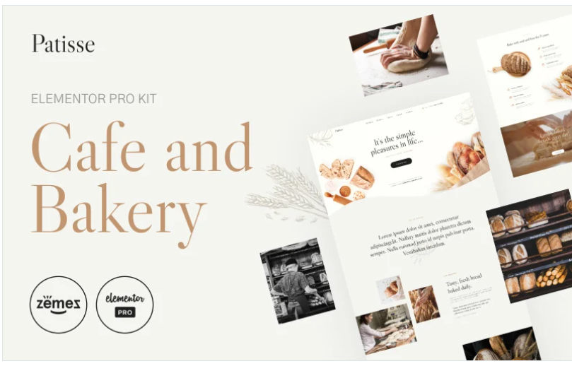 Patisse - Elementor Pro Cafe and Bakery Kit(m)