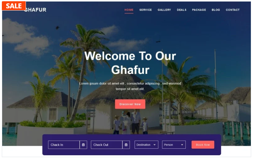Al-Ghafur - Tour & Travel Agency Landing Page Template
