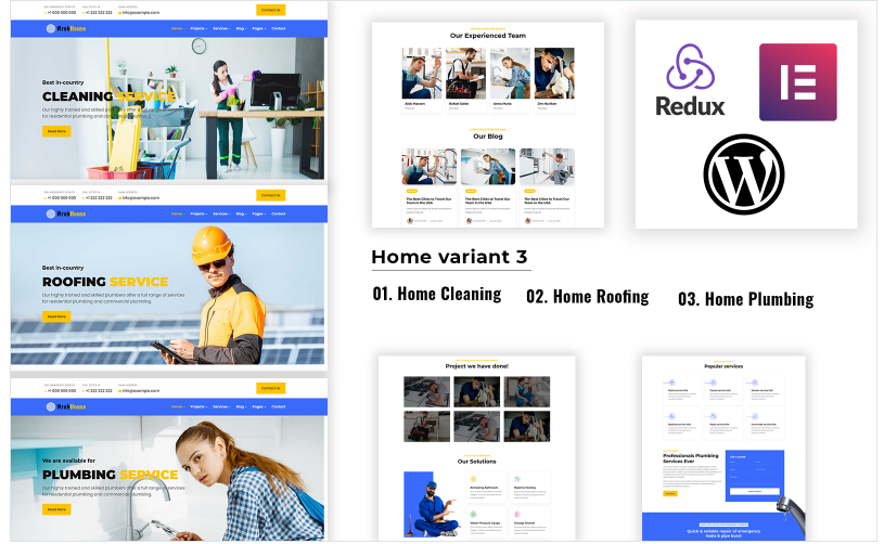 Workhouse - Elementor WordPress Theme - Plumbing, Cleaning and Roofing