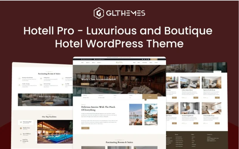 Product Image - Hotell Pro – Luxurious and Boutique Hotel WordPress Theme