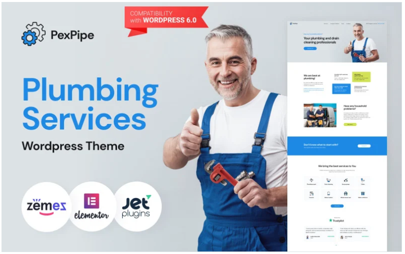 PexPipe - Plumbing Services WordPress Theme