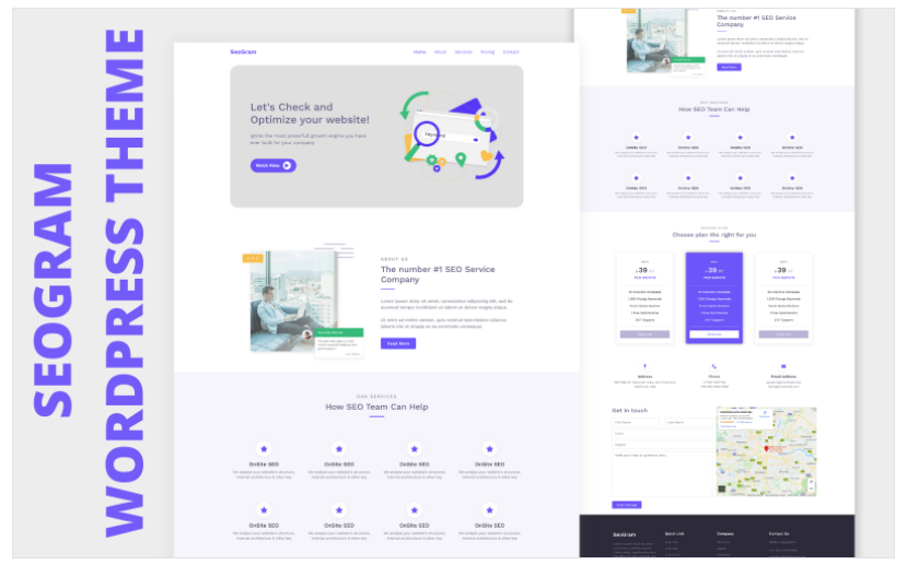 Seogram One Page WordPress Theme