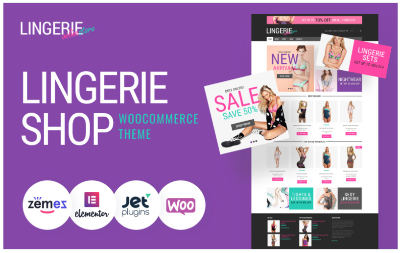 Product Image - Feminine Lingerie WooCommerce Theme