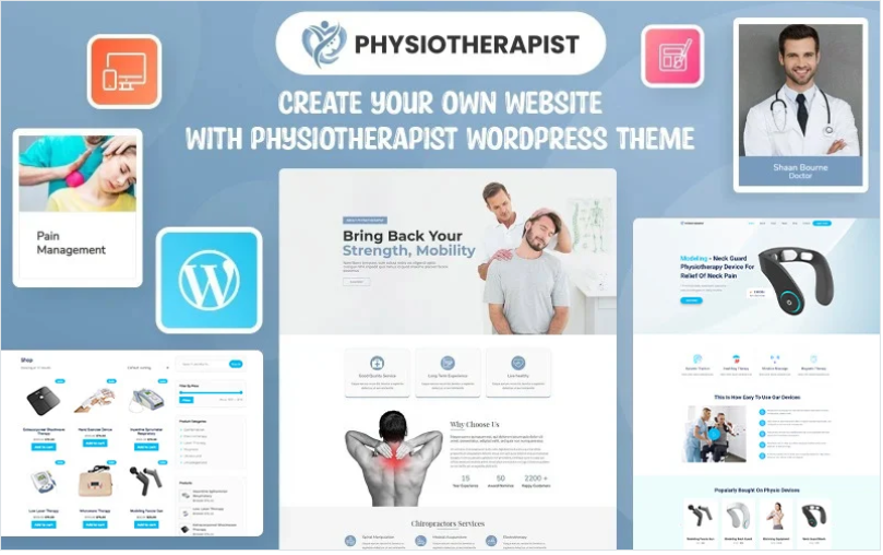 Physiotherapist WordPress Theme
