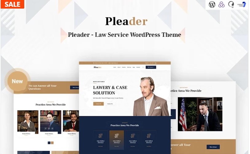 Pleader - Law Service Responsive WordPress Theme