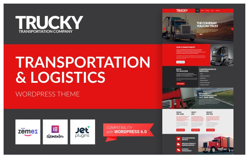 Product Image - Trucky – Transportation & Logistics Responsive WordPress Theme