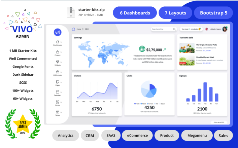 Vivo - Bootstrap 5 Admin Dashboard Template
