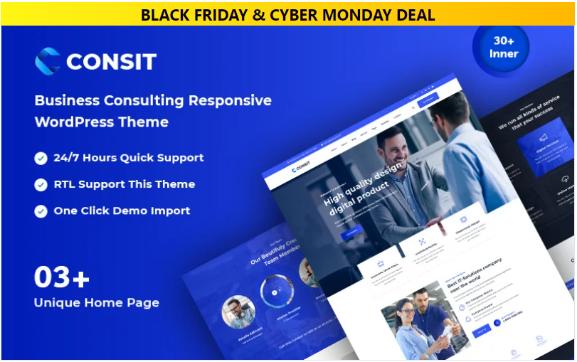 Consit - Business Consulting Responsive WordPress Theme