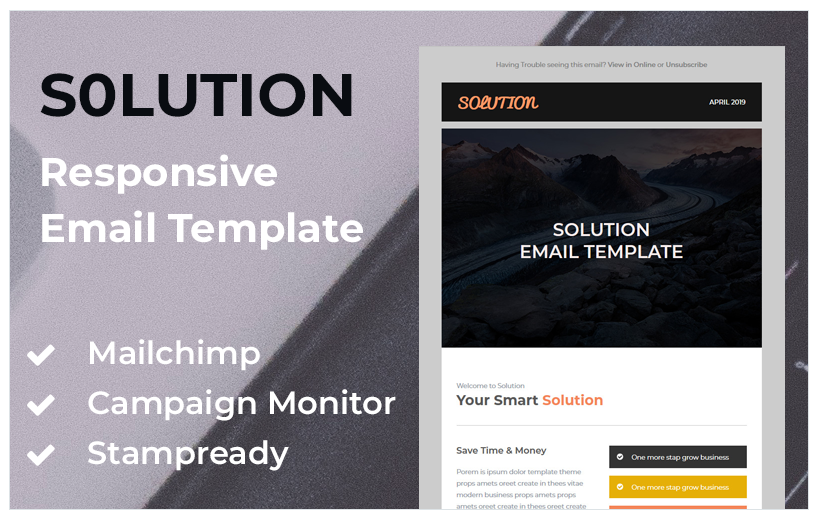 Solution - Responsive Newsletter Template
