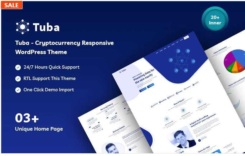 Product Image - Tuba – Cryptocurrency Responsive WordPress Theme