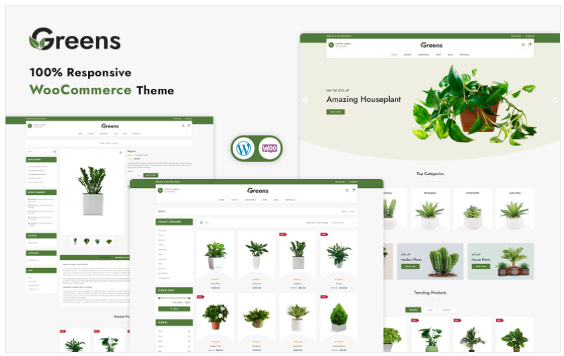 Greens - Responsive WooCommerce Template