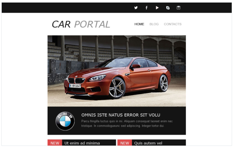 Car Club Responsive Newsletter Template