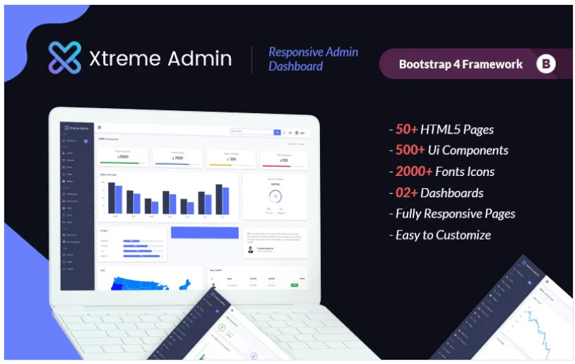 Xtreme Dashboard Admin Template