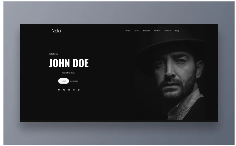 Velo - Personal Freelancer Portfolio Wordpress Theme