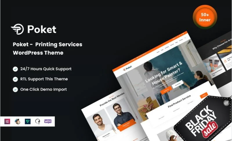 Poket - Printing Services WordPress Theme