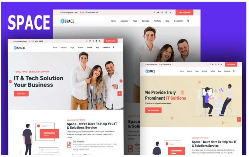 Space- Technology & IT Solutions Wordpress Theme