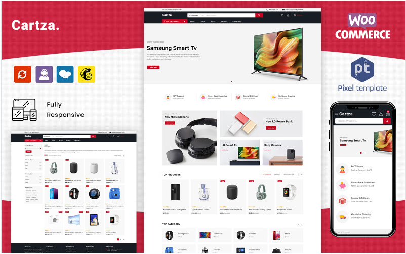 Cartza - Electronics WooCommarce Templates