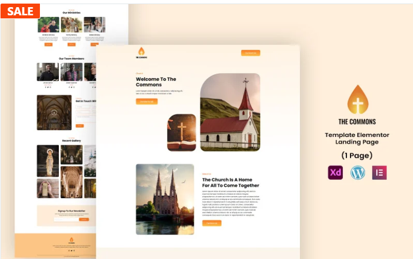 The Common - Church Religious Elementor Template(m)