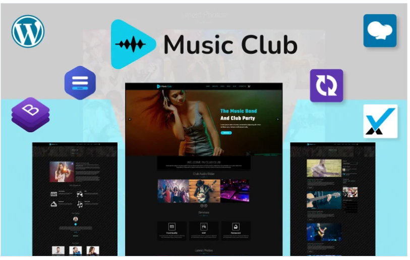 Product Image - Music Club – Band | Party WordPress Theme