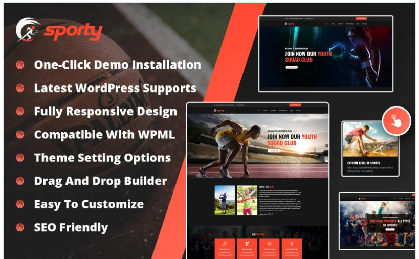 SPORTY - Sport Club WordPress Theme