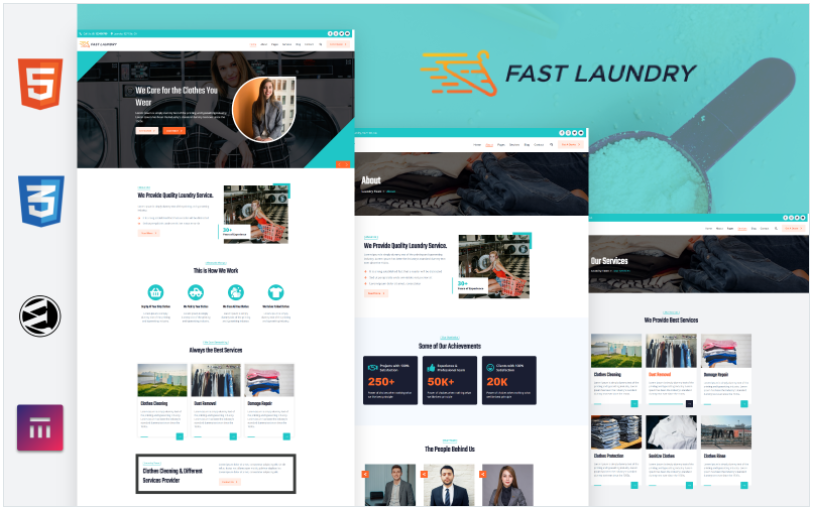 Fast Laundry - Cleaning Services WordPress Theme