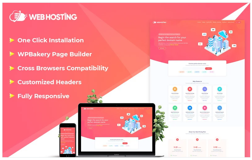 Web Hosting WordPress Theme