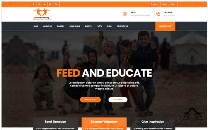 Servehuman - Responsive Charity WooCommerce Theme