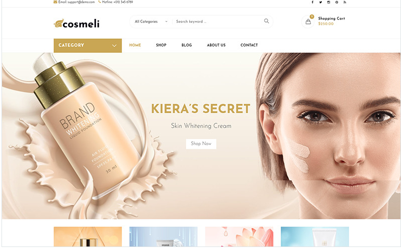 Product Image - Cosmeli – Cosmetics & Beauty for WordPress. WooCommerce Theme