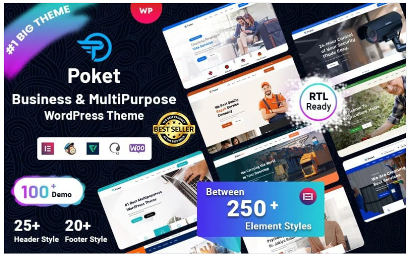 Product Image - Poket – Business And Multipurpose Responsive WordPress Theme