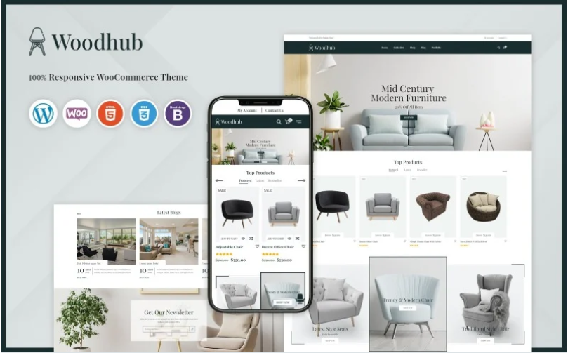Woodhub - Furniture WooCommerce Template