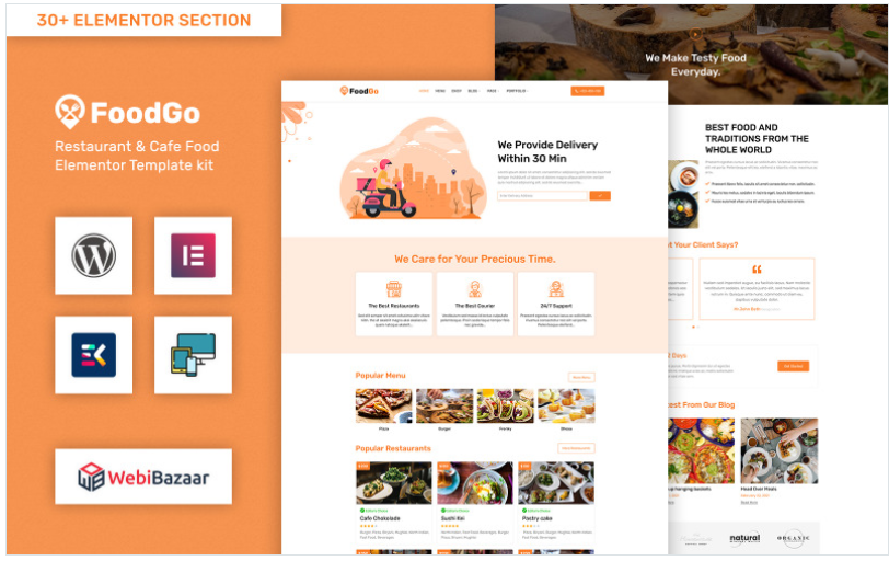 FoodGo - Food & Grocery Local Business Delivery WordPress Theme