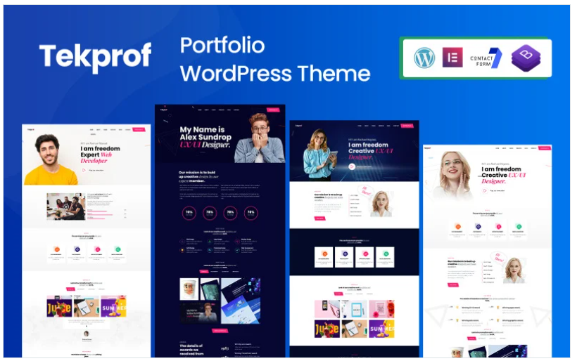 Tekprof - Creative Portfolio Elementor WordPress Theme