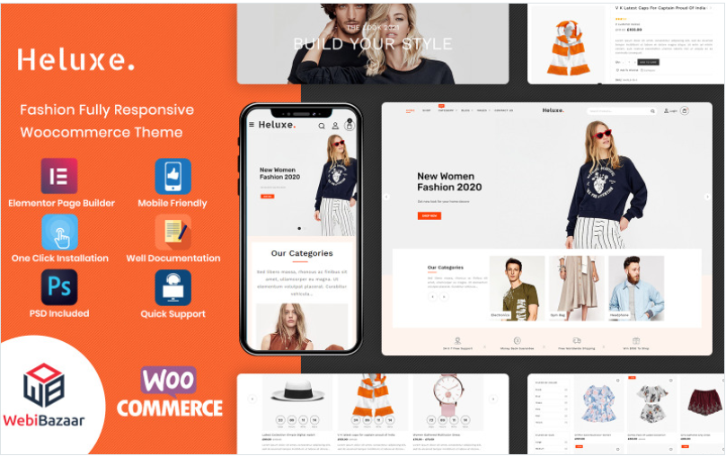 Heluxe - Fashion Shop Design WooCommerce Theme