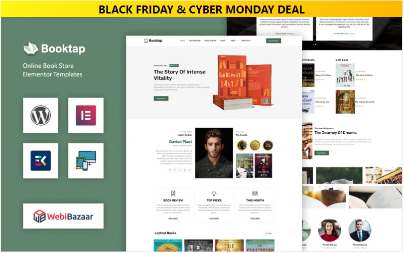 Booktap - Publishing House & Book Store WordPress theme