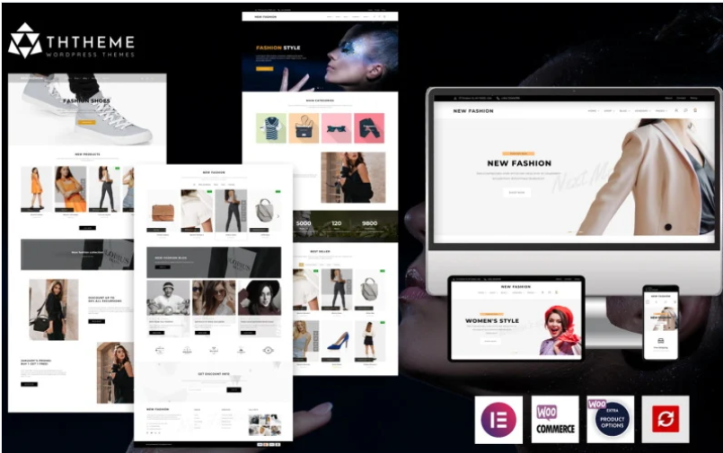 New Fashion – The Elementor Fashion Shop WordPress theme