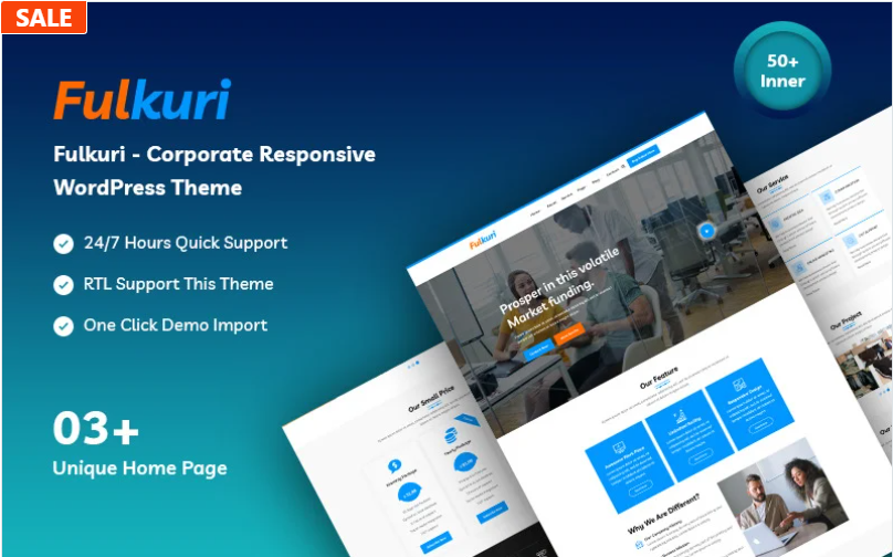 Fulkuri - Corporate Business WordPress Theme