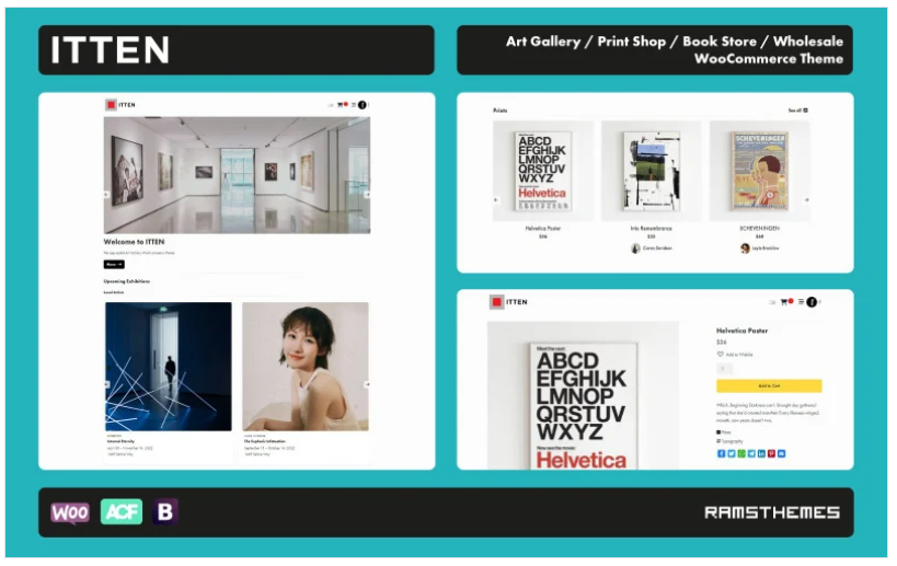 ITTEN - Art Gallery, Print Shop, Book Store WooCommerce Theme