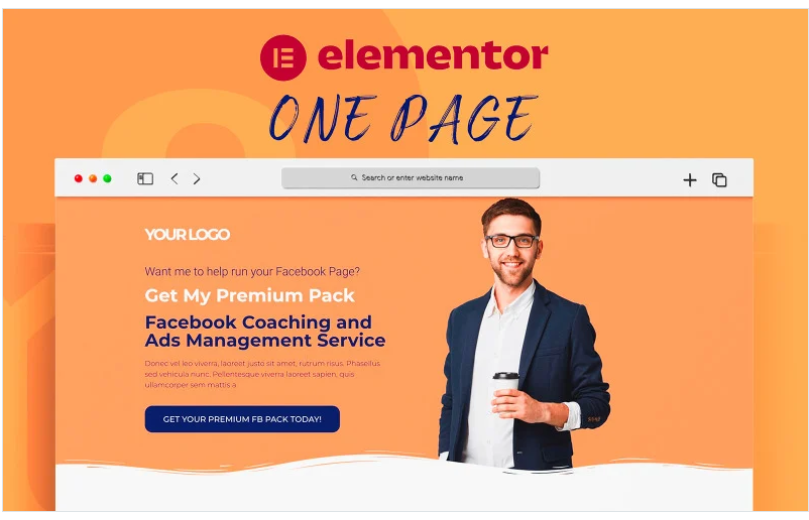 Facebook Coaching And Ads Management Service Elementor Landing Page Template(m)