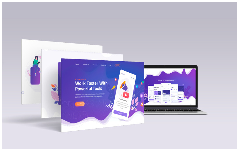 Upland - Mobile App Landing Page